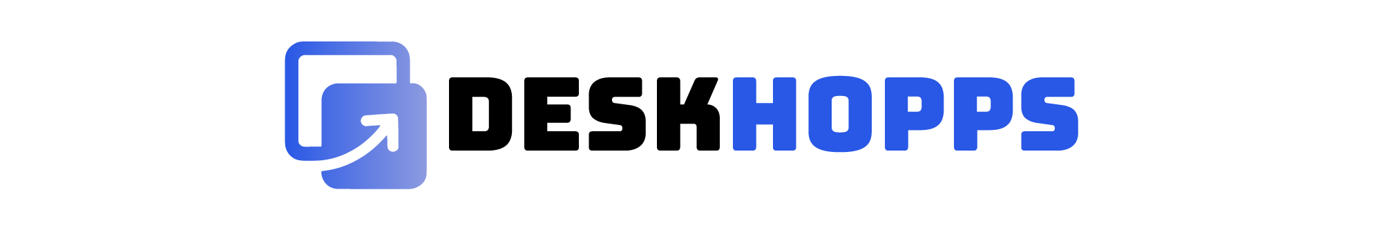 DeskHopps Logo Black Transparent